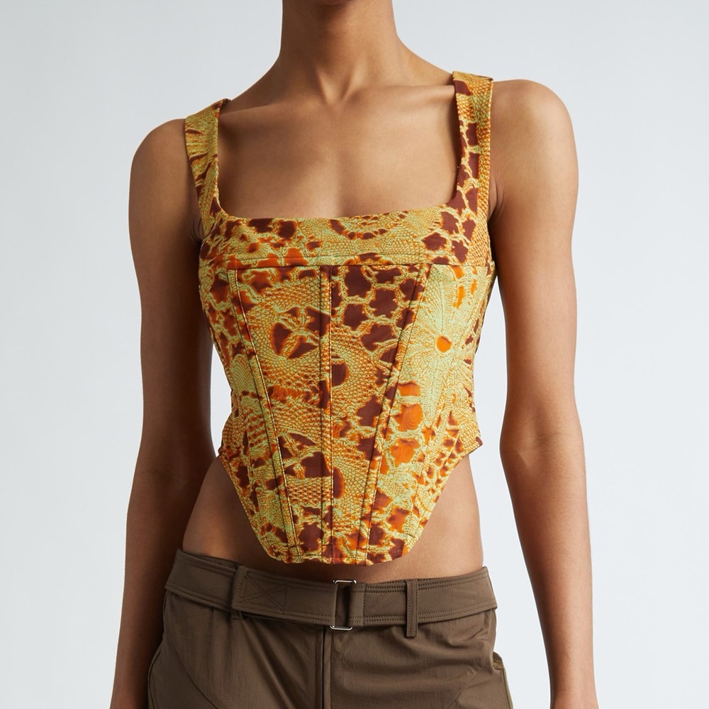 Miaou Campbell Corset Lace Orange XS